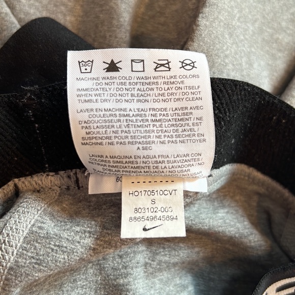 Nike pro warm tights grey black running color block mesh back compression S - Picture 11 of 13